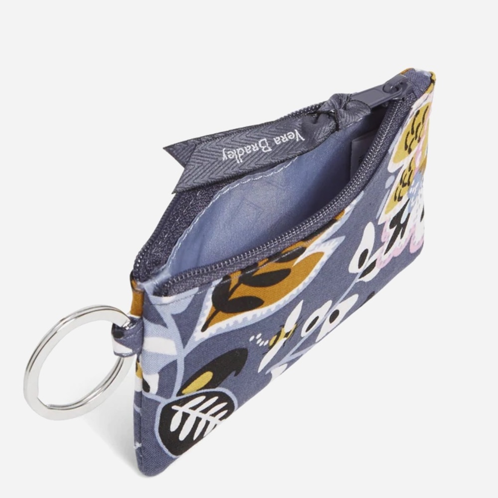 Vera Bradley Factory Style Zip ID Case Charmont Meadow nwt